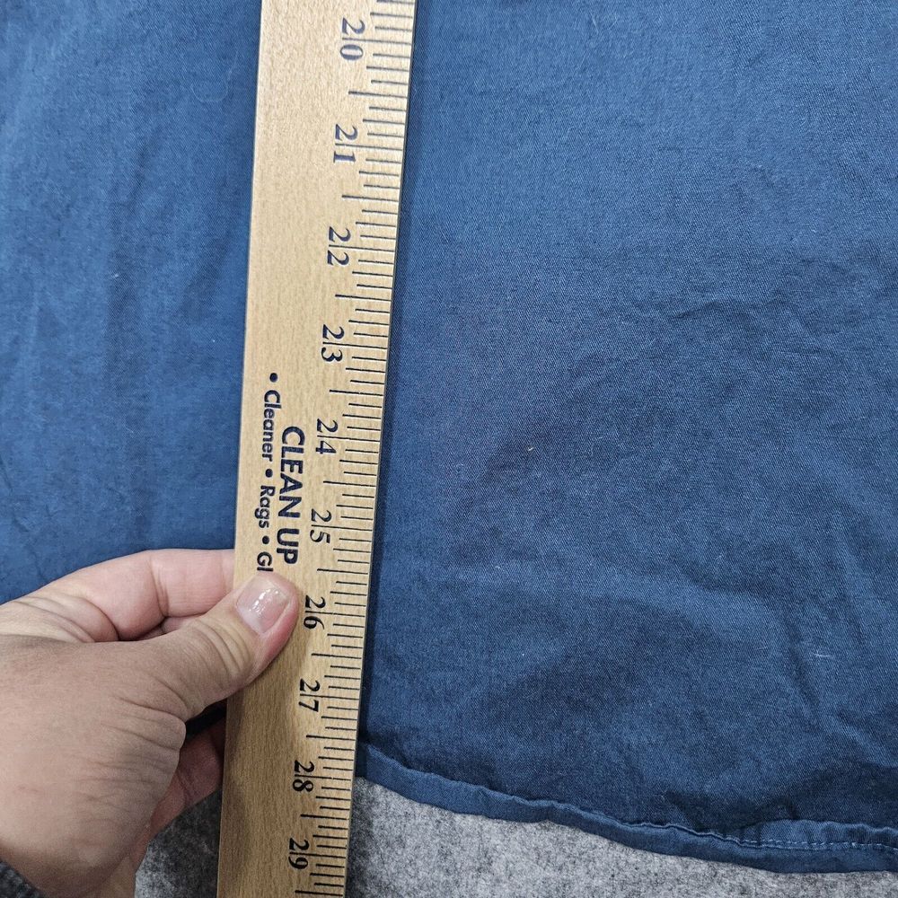 Caterpillar CAT Shirt Adult Large Blue Button Up Caterpillar Men - Picture 7 of 8